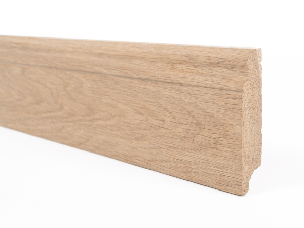 Plinthes Chêne A/B 20x90 non traité 1,5-2,5m Profil Hamburger Altdeutsch Altberliner